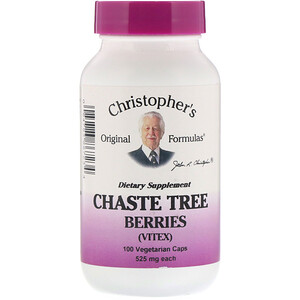 Отзывы о Кристоферс Оригинал Формулас, Chaste Tree Berries (Vitex), 525 mg, 100 Vegetarian Caps