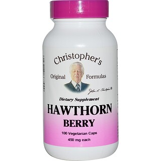 Christopher's Original Formulas, Экстракт из ягод боярышника, 450 мг, 100 растительных капсул