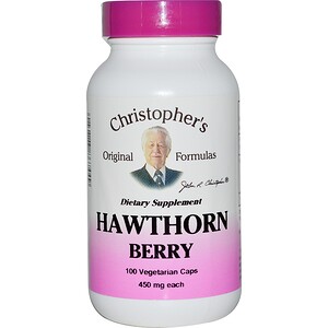 Кристоферс Оригинал Формулас, Hawthorn Berry, 450 mg, 100 Vegetarian Caps отзывы
