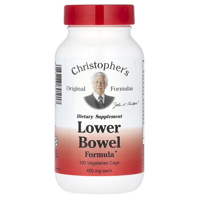 Product Image for Christopher's Original Formulas, Lower Bowel Formula, 100 Vegetarian Caps
