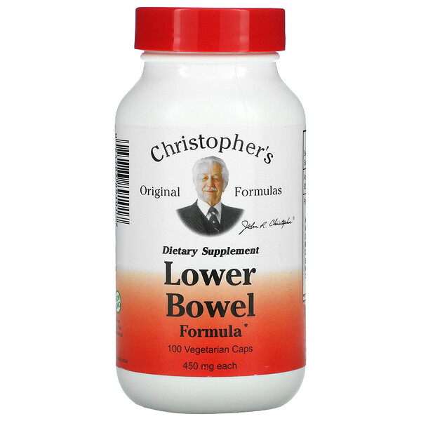 Christopher's Original Formulas‏, Lower Bowel Formula, 450 mg, 100 Vegetarian Caps