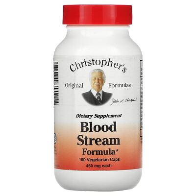 

Christopher's Original Formulas Blood Stream Formula 450 mg 100 Vegetarian Caps