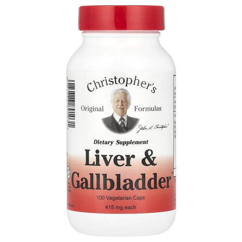 Christopher's Original Formulas, Liver & Gallbladder, Leber und Gallenblase, 415 mg, 100 vegetarische Kapseln