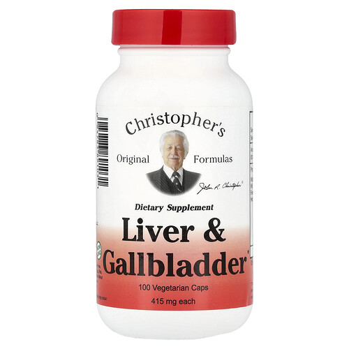 Christopher's Original Formulas, Liver & Gallbladder, 100 Vegetarian Caps