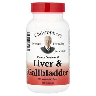 Christopher's Original Formulas, Liver & Gallbladder, 100 Vegetarian Caps