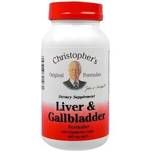 Купить Christopher's Original Formulas, Препарат для печени и желчного пузыря, 440 мг, 100 растительных капсул  на IHerb