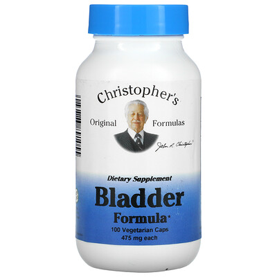 

Christopher's Original Formulas, Bladder Formula, 475 mg, 100 Vegetarian Caps