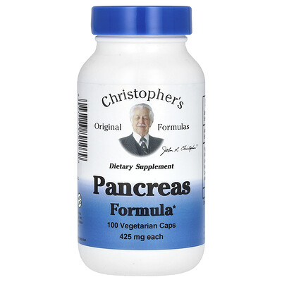 Product Image for Christopher's Original Formulas, Pancreas Formula, 100 Vegetarian Caps