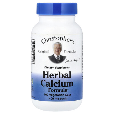 Product Image for Christopher's Original Formulas, Herbal Calcium Formula, 100 Vegetarian Caps