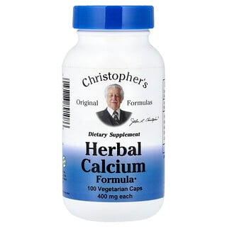 Christopher's Original Formulas, Herbal Calcium Formula, 100 Vegetarian Caps
