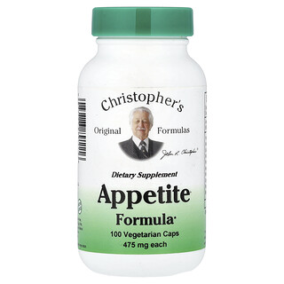 Christopher's Original Formulas, Appetite Formula, 100 Vegetarian Caps