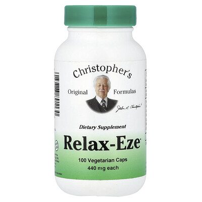 Product Image for Christopher's Original Formulas, Relax-Eze, 100 Vegetarian Caps