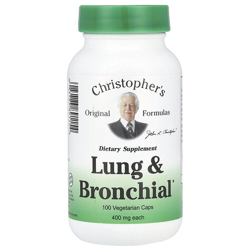Christopher's Original Formulas, Lung & Bronchial, Lunge und Bronchien, 100 pflanzliche Kapseln