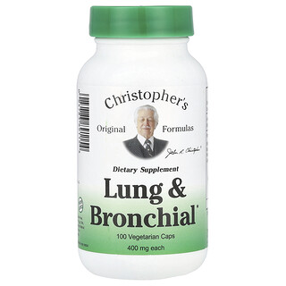 Christopher's Original Formulas, Poumons et bronches, 100 capsules végétariennes
