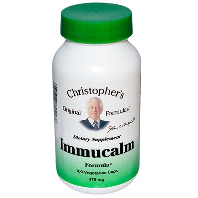 Christopher's Original Formulas Immucalm Formula, 475 mg, 100 Vegetarian Caps