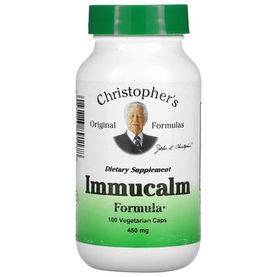 

Christopher's Original Formulas Immucalm Formula 450 мг 100 вегетарианских капсул