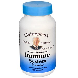 Кристоферс Оригинал Формулас, Immune System Formula, 400 mg, 100 Veggie Caps отзывы