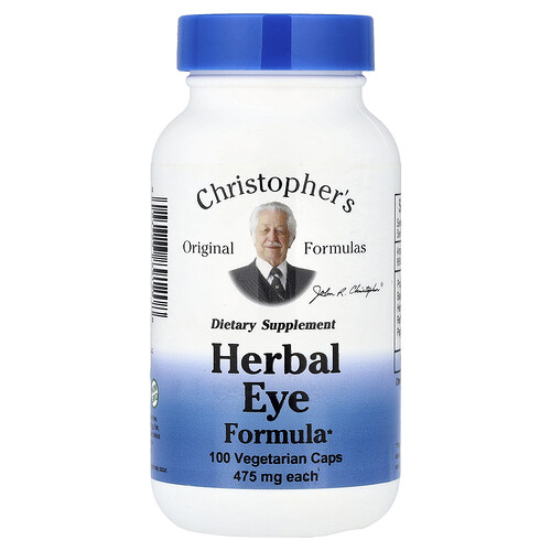 Christopher's Original Formulas , Herbal Eye Formula, 475 Mg, 100 Vegetarian Caps - Image 2