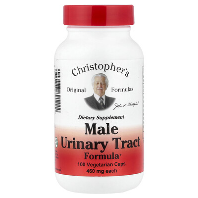 Christopher's Original Formulas, Fórmula para las vías urinarias masculinas, 460 mg, 100 cápsulas vegetales