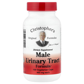 Christopher's Original Formulas, Formule pour les voies urinaires masculines, 460 mg, 100 capsules végétariennes