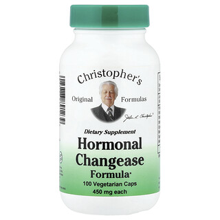 Christopher's Original Formulas, Formule de changease hormonale, 100 capsules végétariennes