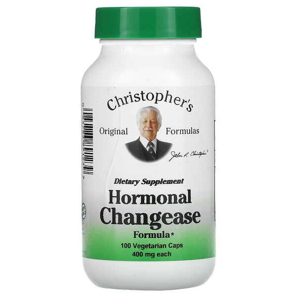 Christopher's Original Formulas, Hormonal Changease Formula, 400 mg, 100 Vegetarian Caps