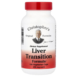 Christopher's Original Formulas, 肝臟幫助配方，100 粒素食膠囊