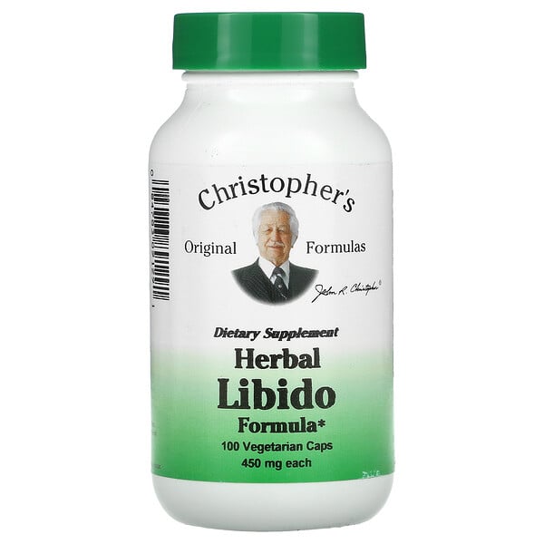 Christopher's Original Formulas, Herbal Libido Formula, 450 mg, 100 Vegetarian Caps