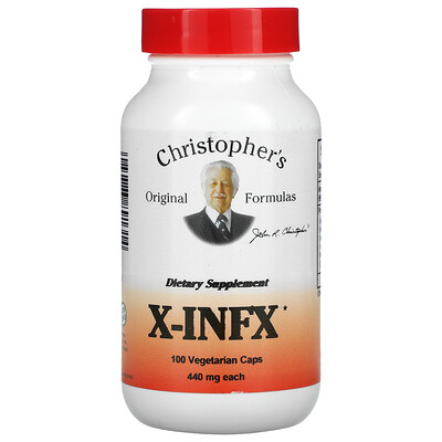 

Christopher's Original Formulas X-INFX, 440 мг, 100 вегетарианских капсул