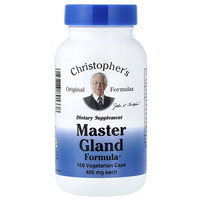 Christopher's Original Formulas, Master Gland Formula, 100 cápsulas vegetales