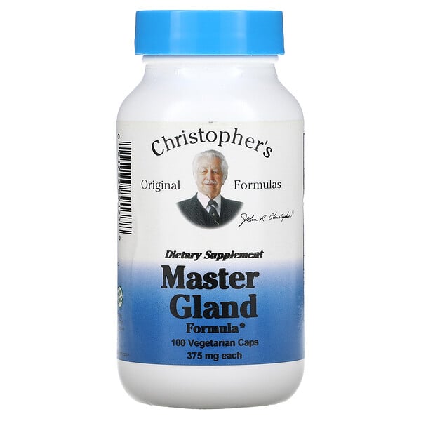 Christopher's Original Formulas, Master Gland Formula, 400 mg, 100 Vegetarian Caps