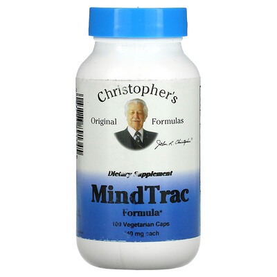 

Christopher's Original Formulas MindTrac Formula 440 мг 100 вегетарианских капсул