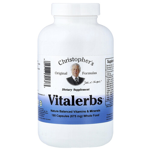 Christopher's Original Formulas, Vitalerbs, 180 Kapseln