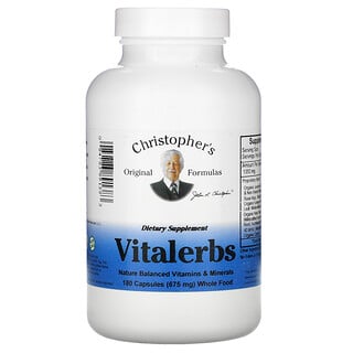 Christopher's Original Formulas, Vitalerbs, 675 mg, 180 Capsules