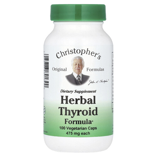 Christopher's Original Formulas Herbal Thyroid Formula, 100 Vegetarian Caps