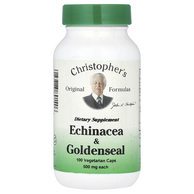 Product Image for Christopher's Original Formulas, Echinacea & Goldenseal, 100 Vegetarian Caps