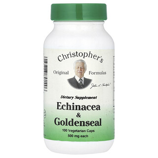 Christopher's Original Formulas, Ehinacea i zlatni šparog, 100 vegetarijanskih kapsula