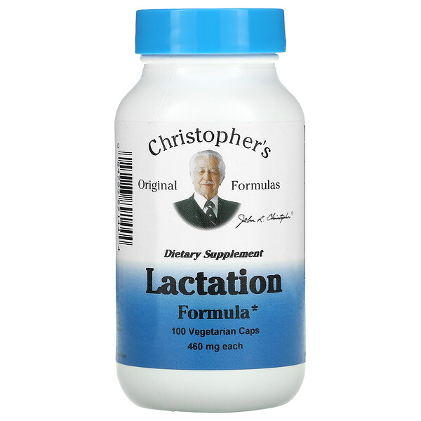 Christopher's Original Formulas‏, Lactation Formula, 460 mg, 100 Vegetarian Caps