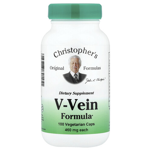 Christopher's Original Formulas, V-Vein Formula, 460 mg, 100 cápsulas vegetales