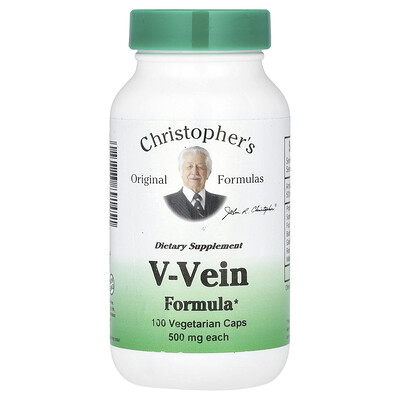 Product Image for Christopher's Original Formulas, V-Vein Formula, 100 Vegetarian Caps