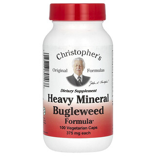 Christopher's Original Formulas, Fórmula de Bugleweed com Minerais Pesados, 100 Cápsulas Vegetarianas