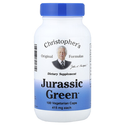 Product Image for Christopher's Original Formulas, Jurassic Green, 100 Vegetarian Caps