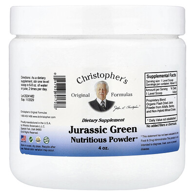 Product Image for Christopher's Original Formulas, Jurassic Green Nutritious Powder, 4 oz