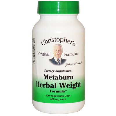 Травяная формула для похудения Metaburn, 450 мг, 100 растительных капсул