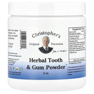 Christopher's Original Formulas, 歯と歯ぐき用ハーブパウダー、2オンス（57g）
