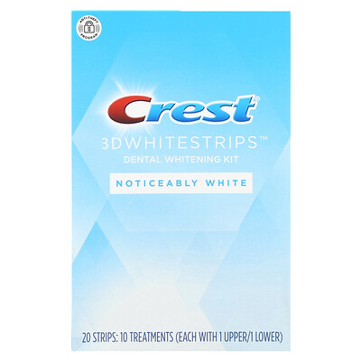 

Crest 3D Whitestrips, набор для отбеливания зубов, белый цвет, 20 полосок