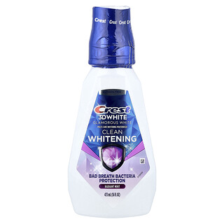 Crest, 3D White™, Višenamjenska vodica za izbjeljivanje usta, Glamorous White™, bez alkohola, arktička metvica, 473 ml