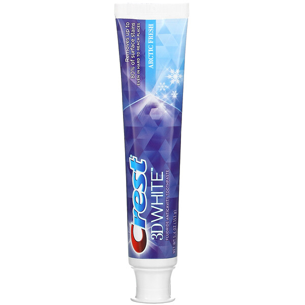 Crest, 3D White, зубная паста против кариеса с фтором, арктическая свежесть, 153 г (5,4 унции)