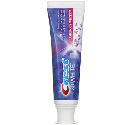 Crest 3D White, Fluoride Anticavity Toothpaste, Glamorous White, 4.1 oz (116 g)  - купить со скидкой
