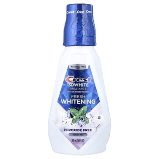 كريست‏, 3D White، غسول الفم المنعش Brilliance، خالٍ من الكحول ، نعناع منعش، 16.9 أونصة سائلة (500 مل)